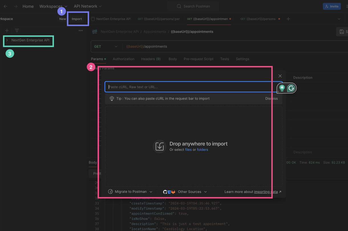 Import NextGen Sandbox Collection