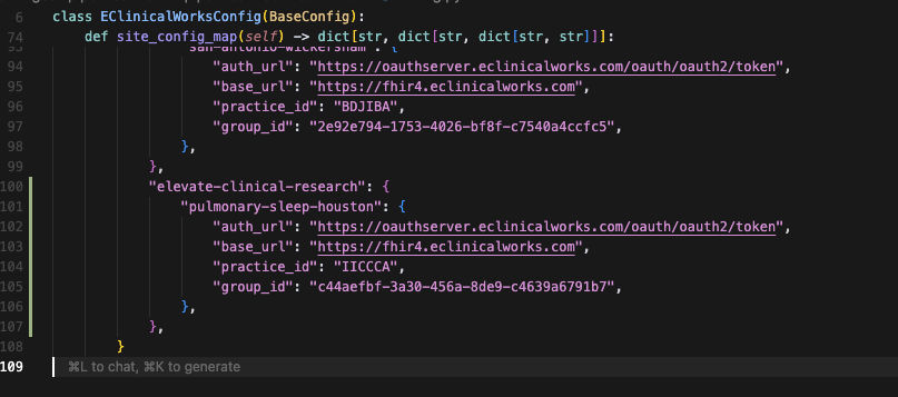 Site Map Configuration